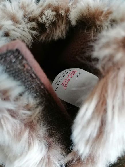 John Lewis Boy Toddler Slippers Size 9 Fury Bear Paws With Claws Strip Fasten - Picture 4 of 10